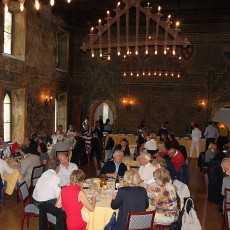 Il ristorante all'interno del castello