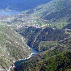 La valle del Sagittario che ospita il comune di Villalago